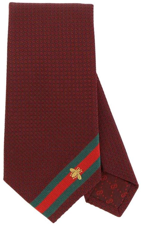 gucci burgundy tie|gucci men's ties.